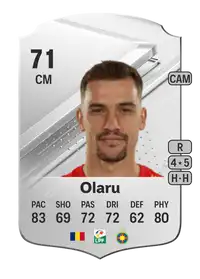 Darius Olaru Rare 71 Overall Rating