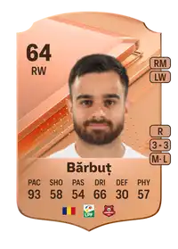 Cristi Bărbuț Rare 64 Overall Rating