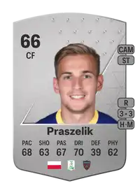 Mateusz Praszelik Common 66 Overall Rating