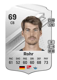 Maximilian Rohr Rare 69 Overall Rating