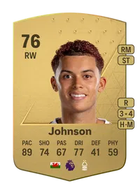 Brennan Johnson Common 76 Overall Rating