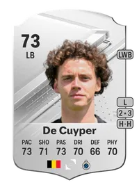 Maxim De Cuyper Rare 73 Overall Rating