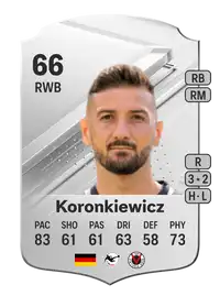 Patrick Koronkiewicz Rare 66 Overall Rating