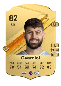 Joško Gvardiol Rare 82 Overall Rating