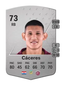 Juan José Cáceres Common 73 Overall Rating