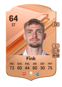 Bradley Fink Rare 64 Overall Rating