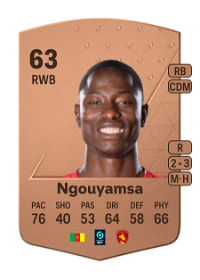 Ahmad Toure Ngouyamsa Common 63 Overall Rating