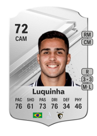 Luquinha Rare 72 Overall Rating