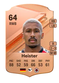 Florian Heister Rare 64 Overall Rating