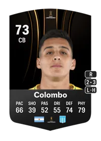 Nazareno Colombo CONMEBOL Libertadores 73 Overall Rating