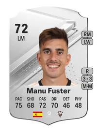 Manu Fuster Rare 72 Overall Rating