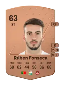 Rúben Fonseca Common 63 Overall Rating