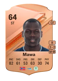 Moses Mawa Rare 64 Overall Rating