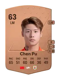 Chen Pu Common 63 Overall Rating