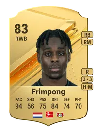 Jeremie Frimpong Rare 83 Overall Rating