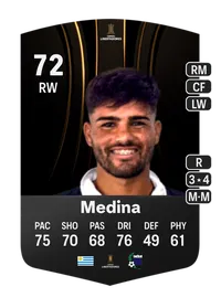 Alan Medina CONMEBOL Libertadores 72 Overall Rating