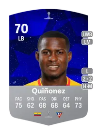 Leonel Quiñonez CONMEBOL Sudamericana 70 Overall Rating