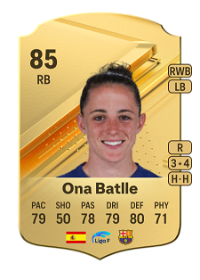 Ona Batlle Rare 85 Overall Rating