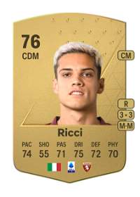 Samuele Ricci Common 76 Overall Rating