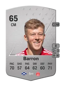 Connor Barron Common 65 Overall Rating