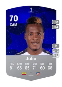 Jhojan Julio CONMEBOL Sudamericana 70 Overall Rating