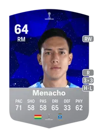 César Menacho CONMEBOL Sudamericana 64 Overall Rating