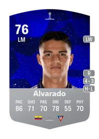 Alexander Alvarado CONMEBOL Sudamericana 76 Overall Rating