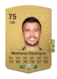 Matheus Henrique Common 75 Overall Rating