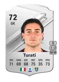 Stefano Turati Rare 72 Overall Rating