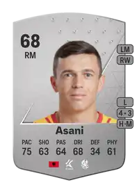 Jasir Asani Common 68 Overall Rating