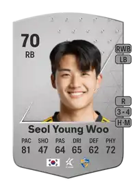 Seol Young Woo Common 70 Overall Rating