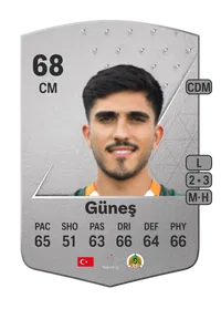 Umut Güneş Common 68 Overall Rating