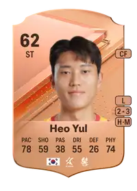 Heo Yul Rare 62 Overall Rating