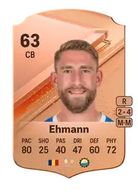 Marco Ehmann Rare 63 Overall Rating