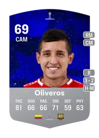 Auli Oliveros CONMEBOL Sudamericana 69 Overall Rating