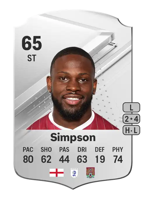 EA FC 24 Tyreece Simpson 65