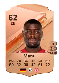 Aaron Manu Rare 62 Overall Rating