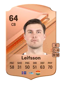 Ari Leifsson Rare 64 Overall Rating