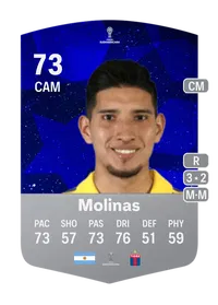 Aaron Molinas CONMEBOL Sudamericana 73 Overall Rating