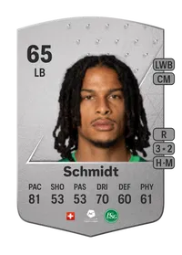 Isaac Schmidt Common 65 Overall Rating