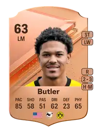 Justin Butler Rare 63 Overall Rating