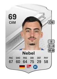 Paul Nebel Rare 69 Overall Rating