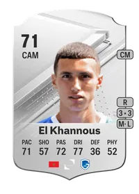 Bilal El Khannous Rare 71 Overall Rating