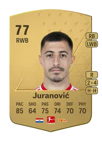 Josip Juranović Common 77 Overall Rating