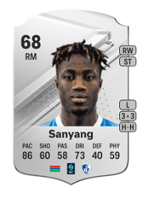 Abdoulie Sanyang Rare 68 Overall Rating