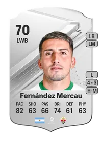 Nicolás Fernández Mercau Rare 70 Overall Rating