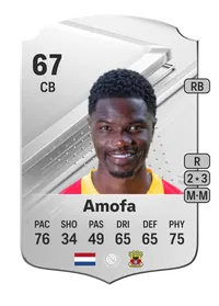 Jamal Amofa Rare 67 Overall Rating