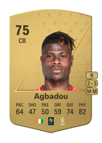 Emmanuel Agbadou Common 75 Overall Rating
