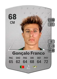 Gonçalo Franco Common 68 Overall Rating