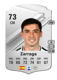 Zarraga Rare 73 Overall Rating